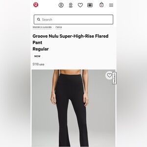 Groove Nulu pants, lululemon